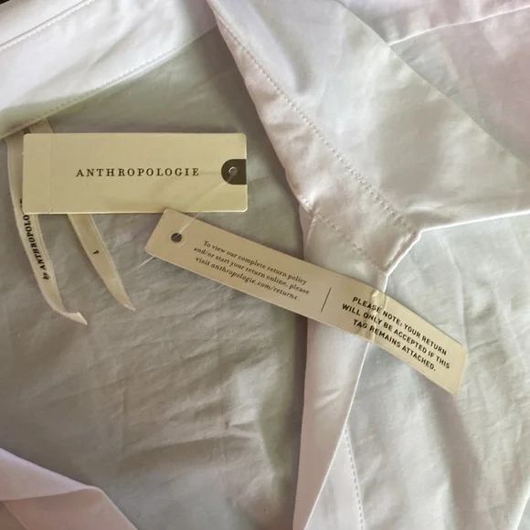 Anthropologie Sumerset Maxi Shirt Dress Edition in white, size large - Picture 5 of 9